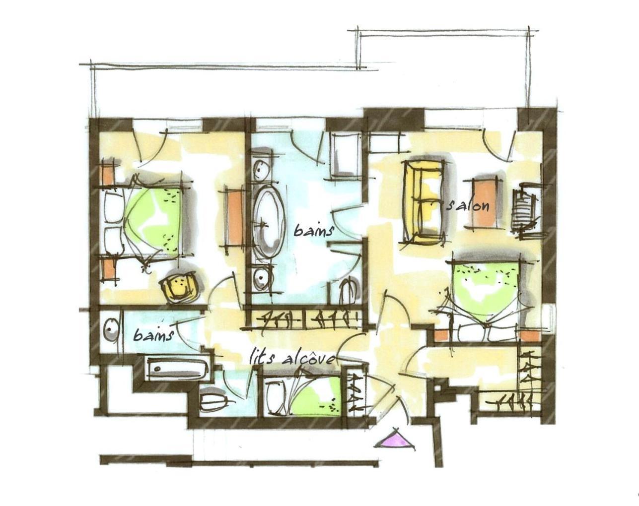 Val-dʼIsère Hotel Le Blizzard חדר תמונה
